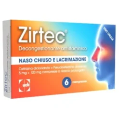 Zirtec Decongestionante Antistaminico 5 mg + 120 mg 6 Compresse a Rilascio Prolungato